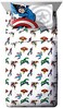 Jay Franco Marvel Avengers Comic Cool 5 Piece Twin Bed Set - Includes ComforterSheet Set - Bedding Features Captain America, Spiderman, Iron Man, Hulk,Thor - Super Soft (Official Marvel Product.