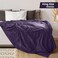 Utopia Bedding Fleece Blanket King Size Purple 300GSM Luxury Bed Blanket Anti-Static Fuzzy Soft Blanket Microfiber (90x102 Inches.