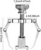 Mudder 2 Pieces Ingrown Toenail Lifter Ingrown Toenail Tool Toe Clamp Stainless Steel Foot Care Tool for Paronychia (Silver.
