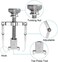 Mudder 2 Pieces Ingrown Toenail Lifter Ingrown Toenail Tool Toe Clamp Stainless Steel Foot Care Tool for Paronychia (Silver.