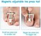 Mudder 2 Pieces Ingrown Toenail Lifter Ingrown Toenail Tool Toe Clamp Stainless Steel Foot Care Tool for Paronychia (Silver.