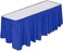 DecorRack Table Skirt, 29 in x 14 ft -BPA Free- Plastic Tableskirt, Disposable, Reusable, Rectangular Tablecloth Skirt, Royal Blue (1 Pack.