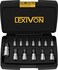 LEXIVON Tamper Proof Torx Bit Socket SetAllen key star sockets, size T8, T10, T15, T20, T25, T27, T30, T40, T45, T47, T50, T601/4 3/8 1/2 drive, for Torque Wrench, ratchet wrench, impact power Drills.