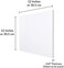 SimbaLux Acrylic Sheet Clear Cast Plexiglass 12&rdquo; x 12&rdquo; Square Panel 3/8&rdquo; Thick (10mmTransparent Plastic Plexi Glass Board with Protective Paper for Signs, DIY Display Projects, Craft, Easy to Cut.