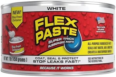 Flex Seal Paste 1 lb Jar (White.