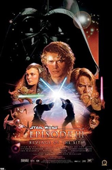 Trends International 24X36 Star Wars: Revenge of the Sith - One Sheet Wall Poster, 24. 00" x 36. 00", Unframed Version.