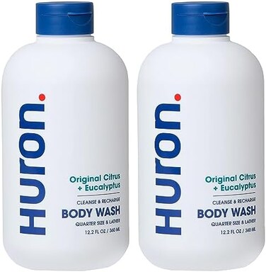 Huron Men's Invigorating Body Wash (Pack of Two.