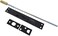 QCAA Solid Brass Extension Flush Bolt with Rod 12", Matte Black, Made in Taiwan, 1 Pack.