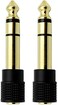 Chadou Audio Adapter 6. 35mm (1/4 inchMale to 3. 5mm (1/8 inchFemale Stereo Headphone Connector Gold Plated, 2 Pack.