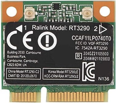 Tangxi PUSOKEI Wireless Network Card, RT3290 Mini PCI-E Port WiFi Wireless Network Card, 150Mbps High Speed PCI-E Bluetooth Network Card.