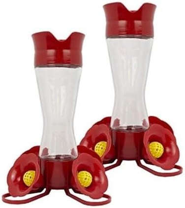 مغذي الطيور الطنانة الزجاجي Perky-Pet 203CPBN ذو الخصر الضيق.