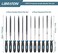 Libraton Small File Set, Needle Diamond Files 13PCS, 6pcs Jewlers Files6 Steel Files for Precision Metal File Work, Woodworking, Plastic Carving Craft Tool with Steel Brush and Carry Case.