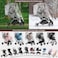 Bemece Baby Stroller Rain Cover Universal Stroller Accessory - Waterproof Windproof Travel Weather Shield ThickDurable Protect from Dust and Snow with Breathable Ventilation Mesh Clear Visibility.