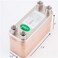 BestEquip Heat Exchanger 3"x7. 5" 40 Plates Brazed Plate Heat Exchanger 316L 3/4" MPT Heat Exchanger B3-12A Beer Wort Chiller for Hydronic Heating.