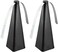 مروحة تريفا الخالية من المواد الكيميائية لطرد الحشرات، طاردة للذباب بشفرات ثلاثية الأبعاد لإزالة الحشرات والبعوض والذباب، مروحة تعمل بالبطارية، أسود (عبوة من قطعتين).