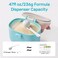 NCVI Baby Formula Dispenser On The Go, Formula Container to Go, Formula Holder for Travel, Outdoor Picnic with Baby Infant, Portable Container for Milk Powder, Snacks, Candy, Fruits (Green.