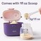 NCVI Baby Formula Dispenser On The Go, Formula Container to Go, Formula Holder for Travel, Outdoor Picnic with Baby Infant, Portable Container for Milk Powder, Snacks, Candy, Fruits (Purple.