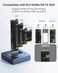 FREEGENE NVME to USB Docking Station,ACASIS M. 2 SSD to USB Adapter Portable External SSD Enclosure for M. 2 (M KeyNVMe SSD and (BM KeySATA-Based SSD Compatible with Thunderbolt 4/3.