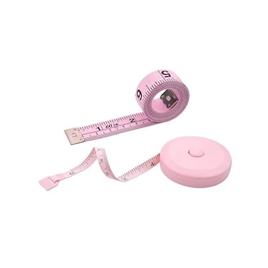 Edtape 2PCS Measuring Tape for Body,Soft Tape Measure for Body Sewing Fabric Tailor Cloth Craft Measurement，60 Inch/1. 5M Retractable Dual Sided Measure Tape Set (Pink.