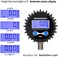 MEASUREMAN 2-1/2" Dial Size Digital Air Pressure Gauge with 1/4'' NPT Bottom Connector and Protective Boot, 0-60psi, Accuracy 1%, Battery Powered, with LED Light.