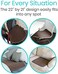 SURES Chair Incontinence Pad - Absorbent Seat Cover - Waterproof Protector for Recliners, Men, Women and Pets - Reusable and Leakproof Lining for Spills, Urine and Fluids - 22 inch by 21 inch (Brown.