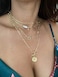 BOUTIQUELOVIN 14K Gold Plated Lock Necklace for Women Paperclip Link Chain Padlock Necklace Non-Tarnish.