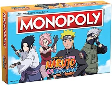 USAopoly Monopoly NarutoCollectible Monopoly Game Featuring Japanese Manga SeriesFamiliar Locations and Iconic Moments from The Anime Show, 2-6 Players.