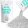 Hemway Eco Friendly Biodegradable Glitter 100g / 3. 5oz Bio Cosmetic Safe Sparkle Vegan for Face, Eyeshadow, Body, Hair, Nail and Festival Makeup, Craft - 1/40" 0. 025" 0. 6mm - Silver.