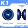 MAGICYOYO Pack of 2 Yoyos for Kids, K1 Responsive YoYos with 2 Yoyo Sacks10 Strings and 2 Yo-Yo Gloves Gift ( Dark BlueCrystal Blue.