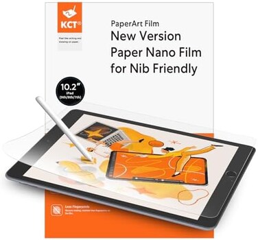 KCT [2 Pack Paperfeel Screen Protector Compatible With Ipad 9/8/7(10. 2-Inch,202120202019 Model,9Th 8Th 7Th Gen,Ipad 10. 2 Matte Pet Paperfeel Film No Glare Scratch Resistant Paperfeel Protector.