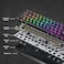 HK GAMING GK61 Mechanical Gaming Keyboard - 61 Keys Multi Color RGB Illuminated LED Backlit Wired Programmable for PC/Mac Gamer (Gateron Optical Yellow, White.