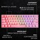 HK GAMING GK61 Mechanical Gaming Keyboard 60 Percent61 RGB Rainbow LED Backlit Programmable KeysUSB Wiredfor Mac and Windows PCHotswap Gateron Optical Silver SwitchesPink.