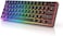 HK GAMING GK61 Mechanical Gaming Keyboard - 61 Keys Multi Color RGB Illuminated LED Backlit Wired Programmable for PC/Mac Gamer (Gateron Optical Yellow Black.