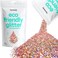Hemway Eco Friendly Biodegradable Glitter 100g / 100ml Bio Cosmetic Safe Sparkle Vegan For Face, Eyeshadow, Body, Hair, Nail And Festival Makeup, Craft - 1/24" 0. 04" 1mm - Rose gold holographic.
