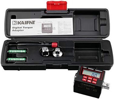 KAIFNT K552 Digital Torque Adapter, 3/8-Inch 5 to 100 ft&middot;lbs, Buzzer/LED Flash Notification, Dual Direction.