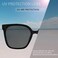MAXJULI Oversized Sunglasses for Women Men UV Protection 8056.