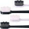 Wimolek Extra Soft Toothbrush for Sensitive Gums and Teeth with 20,000 Ultra Soft Bristles. Micro-Nano Toothbrush. Excellent Cleaning Effect (2 pack(White Wave Bristle.