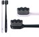 Wimolek Extra Soft Toothbrush for Sensitive Gums and Teeth. Micro Nano Toothbrushes with 20,000 Ultra Soft Bamboo Charcoal Bristles. Excellent Cleaning Effect (2 Pack(Black Wave Bristle.