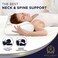 Royal Therapy Memory Foam Pillow, Cervical Pillow, 4-Layer Queen, Contour Pillow, Side Sleeper Pillow, Orthopedic Pillow, Neck Support Pillow, Pillow for Neck Pain, Pillow for Side Sleepers, CertiPUR-