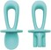 Tiny Twinkle Silicone Training Utensils - Baby Spoons and Baby Forks For Self-Feeding Training - Silicone Baby Led Weaning Utensils For Toddlers And Babies 6-24 Months - Baby Feeding Supplies (Mint.