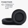 kwmobile Ear Pads Compatible with Pioneer HDJ 2000/1000/1500 Earpads - 2X Replacement for Headphones - Black.