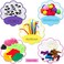 WATINC 12Pcs Hand Puppet Making Kit for Kids Art Craft Felt Sock Puppet Toys Creative DIY Make Your Own Puppets Pompoms Storytelling Role Play Party Supplies Christmas Gift for Girls Boys.