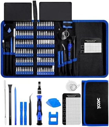 XOOL 140 in 1 Precision Screwdriver Set, Professional Computer Laptop Repair Tool Kit, Electronics Repair Tool with 120 Magnetic Bits, Compatible for Macbook, iPhone, Game Console, Tablet.