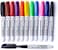Volcanics Dry Erase Markers Low Odor Fine Whiteboard Markers Thin Box of 12, 10 Colors.