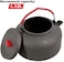REDCAMP 1. 4L Medium Outdoor Camping Kettle, Aluminum Water Pot with Carrying Bag, Compact Lightweight Tea Kettle.