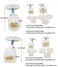 dierjueyers 4 Sets 12 Pcs Mode Mooncake Fodant Gift DIY Moon Cake Mold (12.