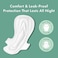 Rael Pads for Women, Organic Cotton Cover - Period Pads with Wings, Feminine Care, Sanitary Napkins, Heavy Absorbency, Unscented, Ultra Thin (Extra Long Overnight, 12 Count.