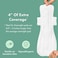 Rael Pads for Women, Organic Cotton Cover - Period Pads with Wings, Feminine Care, Sanitary Napkins, Heavy Absorbency, Unscented, Ultra Thin (Extra Long Overnight, 12 Count.