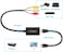 Tengchi RCA to HDMI Converter, Composite to HDMI Adapter Support 1080P PAL/NTSC Compatible with PS one, PS2, PS3, STB, Xbox, VHS, VCR, Blue-Ray DVD Players, Black.