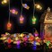 سلسلة أضواء عيد رمضان من ANPHSIN - 9.8 قدم، 20 مصباح LED، تعمل بالبطارية، سلسلة أضواء فوانيس إسلامية داخلية مزخرفة مع وضعين للوميض، مستلزمات ديكور المنزل الإسلامي والحديقة والفناء.